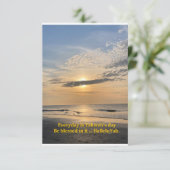 Carte De Remerciements Soyez béni tous les jours ! HalleluYah (Debout devant)