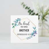 Carte De Remerciements Soyez gentils les uns envers les autres (Debout devant)