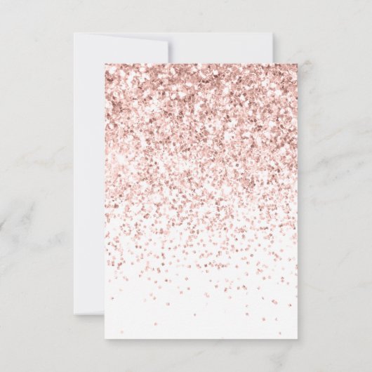 Carte De Remerciements Soyez Mon Porte-Parties scintillant Rose Serveuse (Dos)