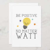 Carte De Remerciements Soyez Positif, Peu Importe L'Eau (Devant / Derrière)