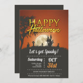 Carte De Remerciements Soyons Éffrayants ! (Devant / Derrière)