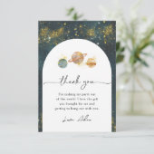 Carte de remerciements Space Party (Debout devant)