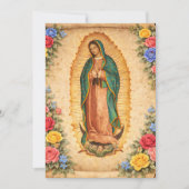 Carte De Remerciements Spanish Guadalupe Funeral Sympathy  (Devant)