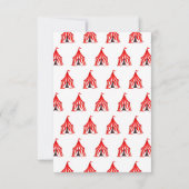 Carte De Remerciements Spectacle de cirque de Carnaval mignon Clowns Ball (Dos)