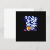 Carte De Remerciements Spectacle de théâtre acteur par intérim (Devant / Derrière)