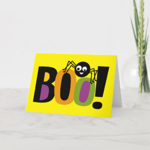 Carte De Remerciements Spider BOO Halloween