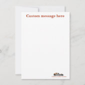 Carte De Remerciements Spike's balloon monkey magic (Dos)