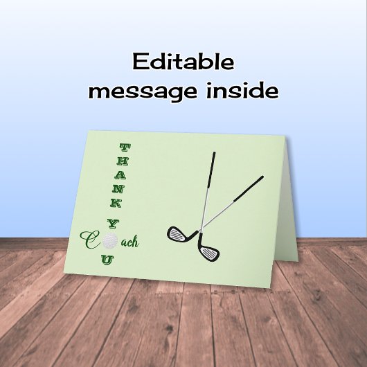 Carte De Remerciements Sports d'entraîneur