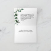 CARTE DE REMERCIEMENTS SPRING BEAUTY BOTANICAL VERT MARIAGE (Intérieur)