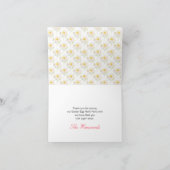 Carte De Remerciements Spring Chick Floral Easter Egg Hunt Party (Intérieur)