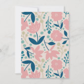 Carte De Remerciements Spring Pastel Petals Flat Thank You Card (Dos)