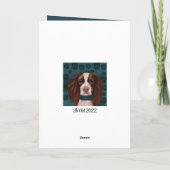Carte De Remerciements Springer Spaniel anglais (Dos)