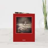 Carte De Remerciements Square Double Happiness Modern Chinese Wedding (Dos)