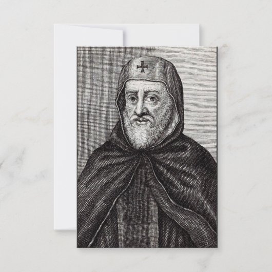 Carte De Remerciements St Ephrem le Syrien Enseignant la Repentance Art (Devant)