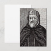 Carte De Remerciements St Ephrem le Syrien Enseignant la Repentance Art (Devant / Derrière)