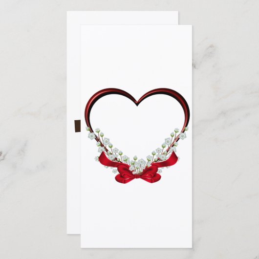 Carte De Remerciements St-Valentin (Devant / Derrière)