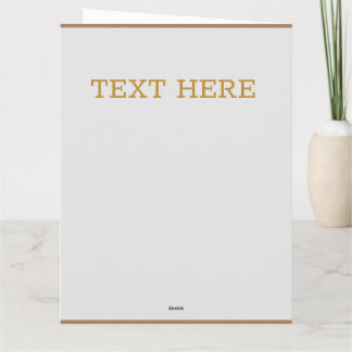 Carte De Remerciements Star gold custom Flat Thank You Card