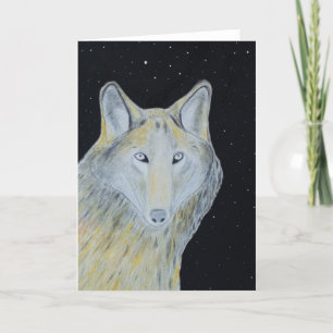 Carte De Remerciements Star Wolf