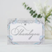 Carte de remerciements Starfish & Diamants (Debout devant)