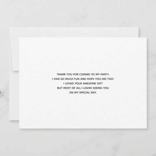 Carte De Remerciements Starfish sur une plage de sable Photo (Dos)