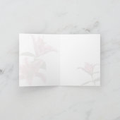 Carte De Remerciements Stargazer Lily Thank You (Intérieur)