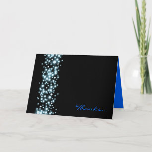 Carte De Remerciements STARRY NIGHT Bar Bat Mitzvah Thank You Card