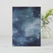 Carte De Remerciements Starry Night Blue Sky Stars Amateurs Univers (Debout devant)