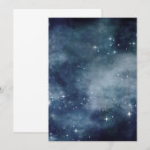 Carte De Remerciements Starry Night Blue Sky Stars Amateurs Univers (Devant / Derrière)