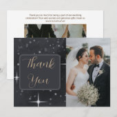 Carte De Remerciements Starry Night Moon Phases Céleste Photo (Devant / Derrière)