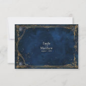 Carte De Remerciements Starry Night Romance Mariage (Dos)