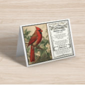 Carte De Remerciements State Bird Collection, Cardinal, personnalisable