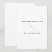 Carte De Remerciements Station d'infirmières (Devant / Derrière)