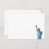 Carte De Remerciements Statue de la liberté (Devant / Derrière)