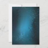 Carte De Remerciements Steampunk Arrière - plan turquoise avec Gears (Dos)