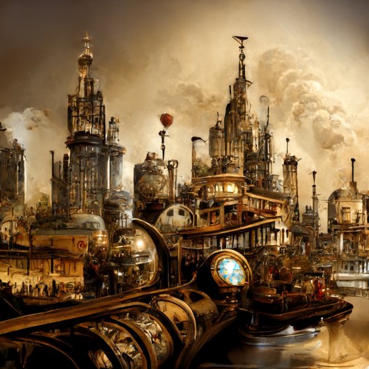 Carte De Remerciements Steampunk City