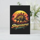 Carte De Remerciements Stégosaure (Debout devant)