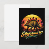Carte De Remerciements Stégosaure (Devant / Derrière)