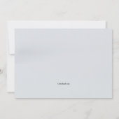 Carte de remerciements stéthoscope (Dos)