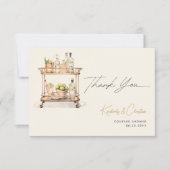 Carte De Remerciements Stock Le Bar Panier Couples Douche (Devant)