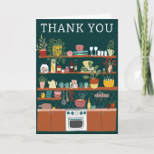 Carte De Remerciements STOCK THE KITCHEN Bridal Shower CUSTOM Cute (Devant)