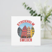 Carte De Remerciements Stockholm Suède (Debout devant)