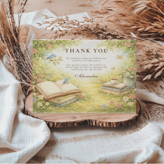 Carte De Remerciements Storybook Chapter Two Birthday