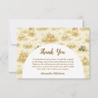 Carte De Remerciements Storybook Safari Wild One First Birthday