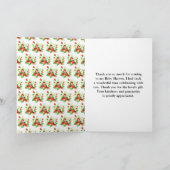 Carte De Remerciements Strawberries and Daisies Baby Shower (Intérieur)