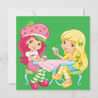 Carte De Remerciements “Strawberry & Lemonade Besties”