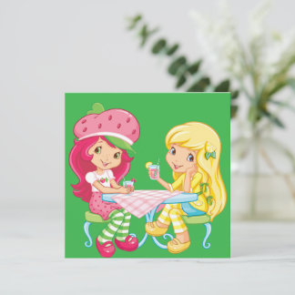Carte De Remerciements “Strawberry & Lemonade Besties”