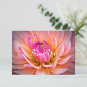 Carte De Remerciements Style Dahlia (Debout devant)