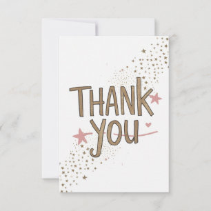 Carte De Remerciements Style minimaliste Cute