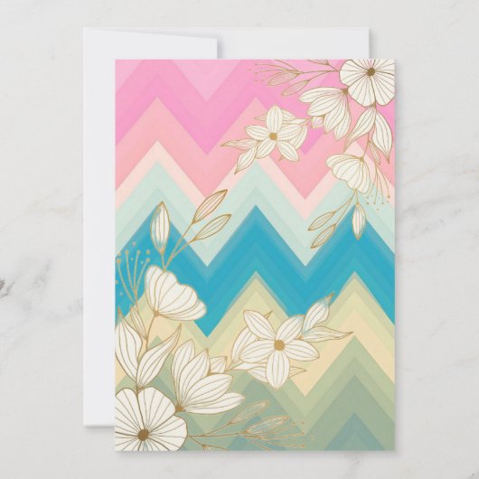 Carte De Remerciements Style Pastel Floral Petite Entreprise Appréciation (Dos)