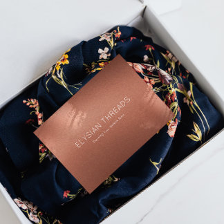 Carte De Remerciements Stylish Bronze Business Gift Thank You Card